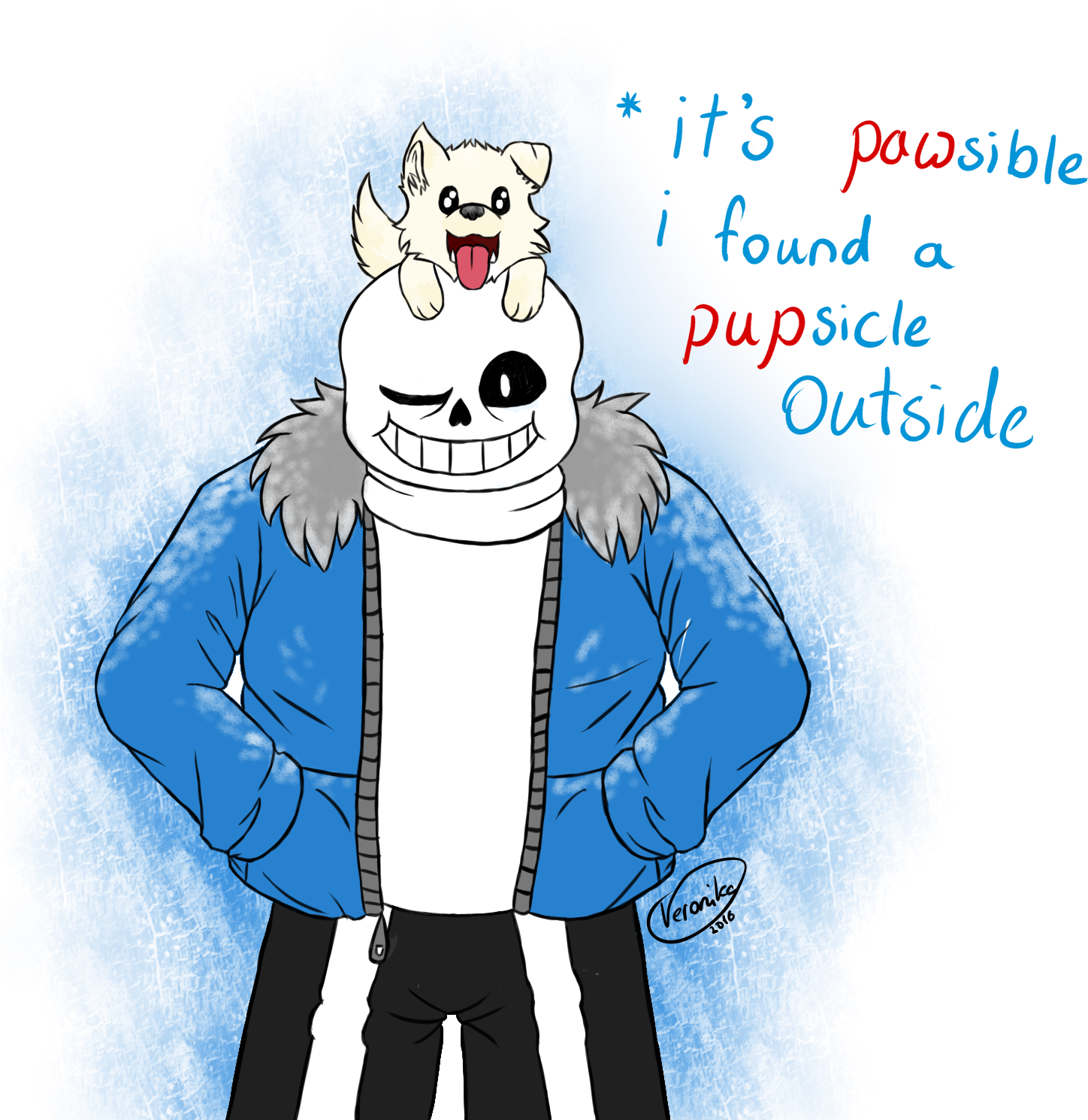 Favorite - Sans Pupsicle (1500x1500), Png Download