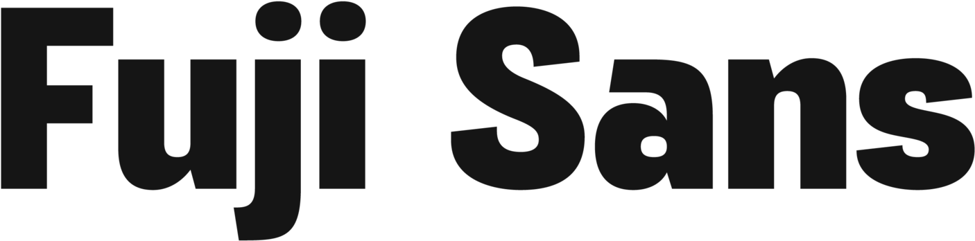 Fuji Sans Is A Beautiful Bold Sans-serif Typeface - Serif Bold Brands (2047x661), Png Download