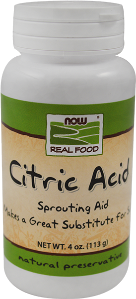 Now Foods Citric Ac - Now Foods - Citric Acid 100 Pure - 4 Oz. (650x650), Png Download
