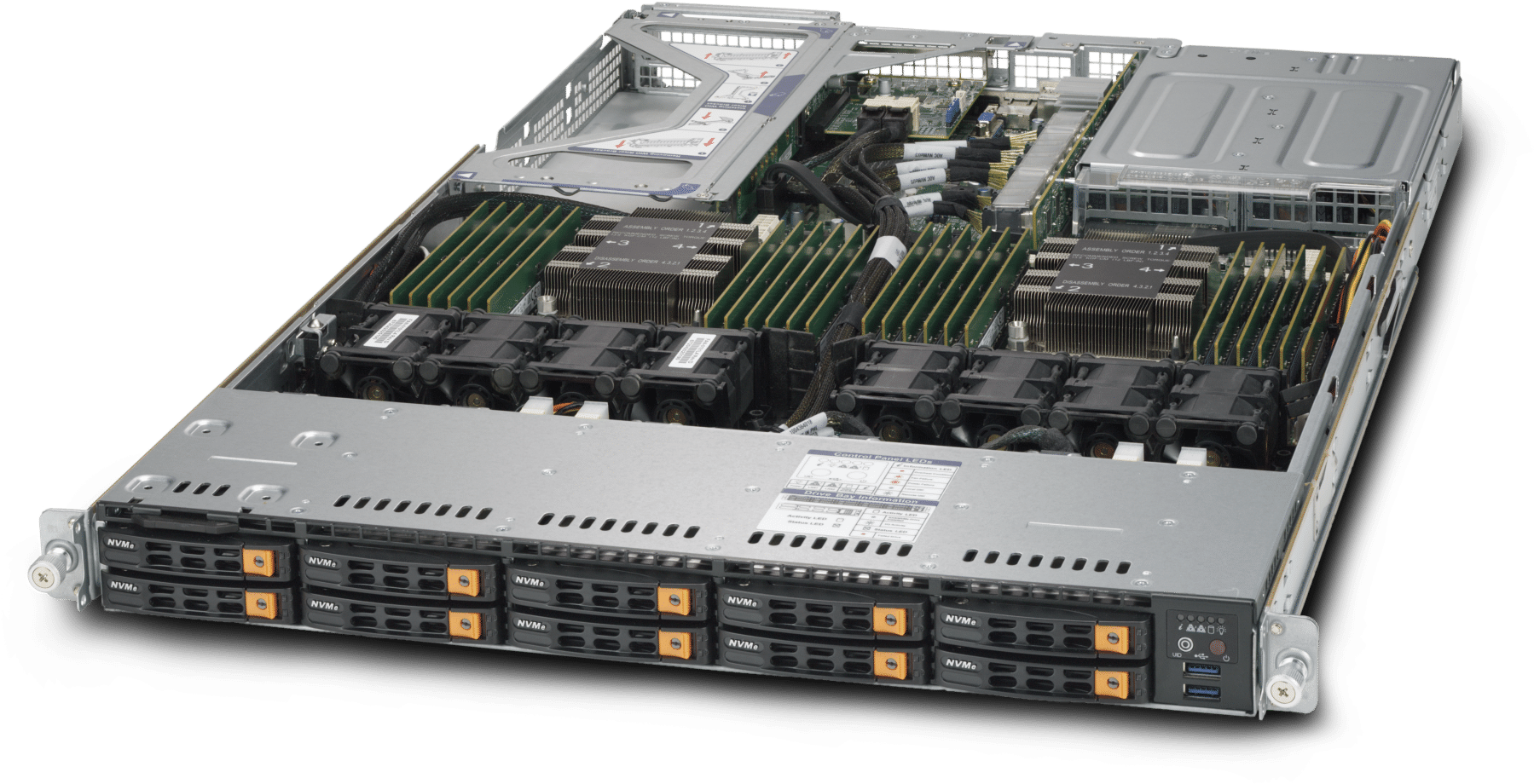 Application Optimized Servers - Supermicro Sys 1028u Tr4+ (1920x964), Png Download