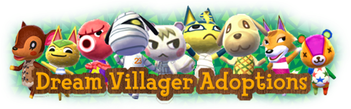 Dream Villager Adoption Database - Dream Villagers Acnl (707x227), Png Download