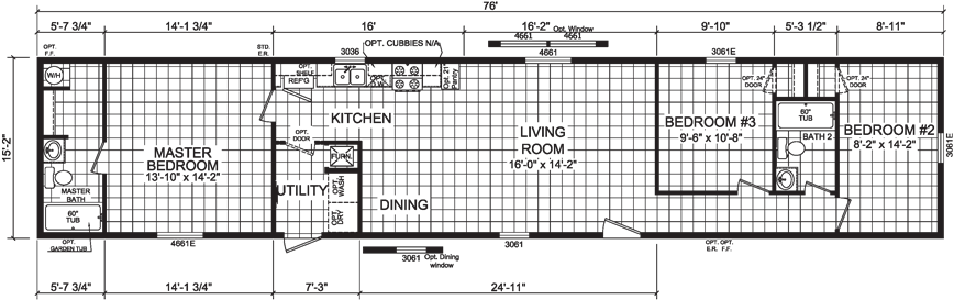 3 Beds - Diagram (880x288), Png Download