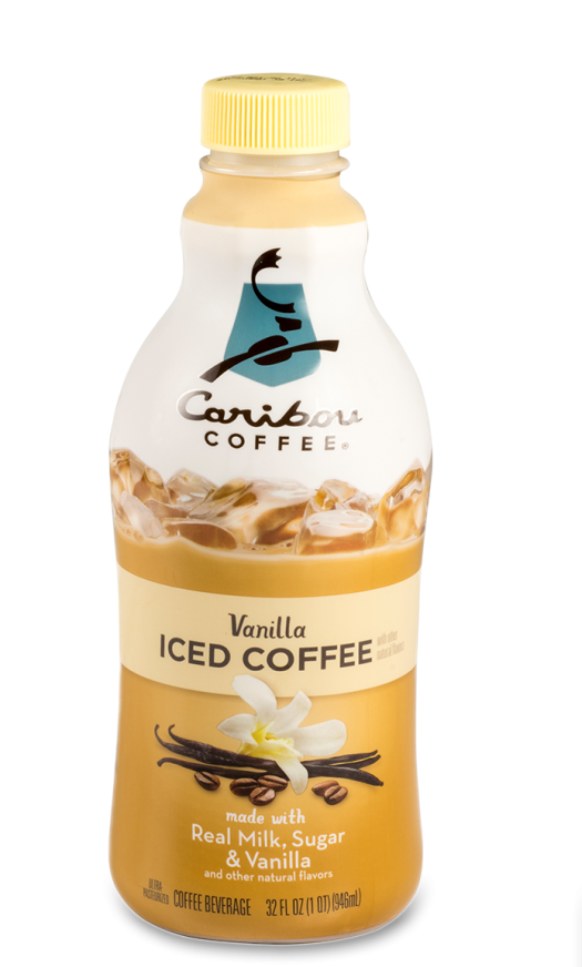 Caribou Vanilla Iced Coffee - Caribou Iced Coffee 32 Oz (547x900), Png Download