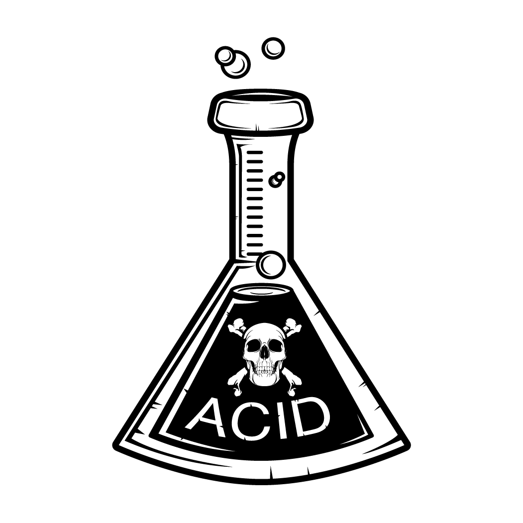 Of Comic Decal Photomal Com - Cartoon Pictures Of Acid (1051x1051), Png Download