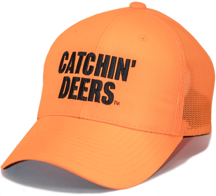 Blaze Orange Meshback Hat - Blaze Orange Meshback (1024x1031), Png Download