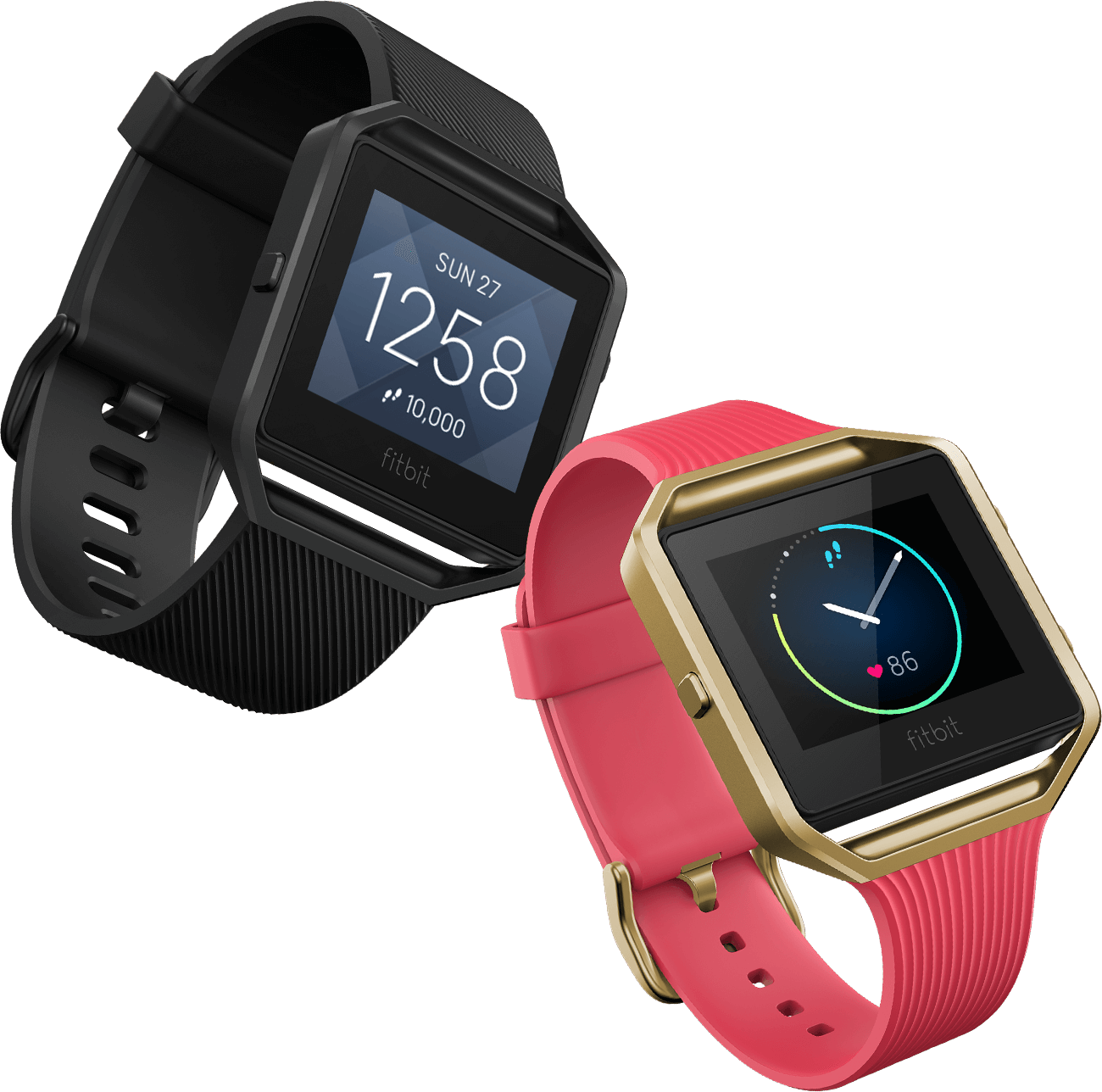Fitbit - Fitbit 'blaze' Slim Accessory Band & Frame (1300x1288), Png Download