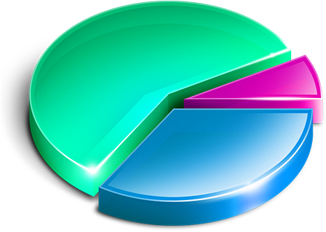 3d Chart 3 Icon Png - Pie Chart 3d Png (470x470), Png Download