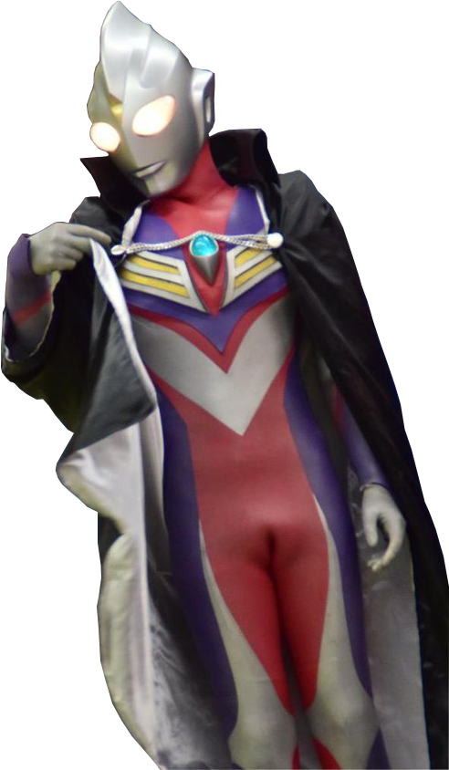 Ultraman Tiga Black Cape Render By I - Digital Art (600x856), Png Download
