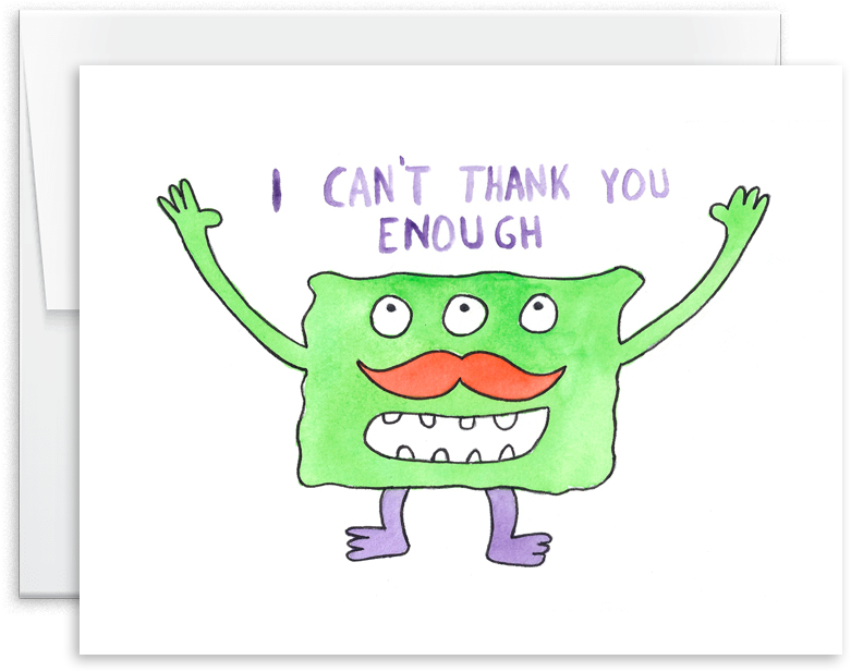 I Can't Thank You Enough Card - Happiness (1000x1000), Png Download