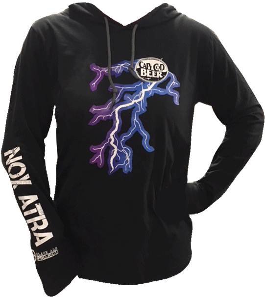 Nox Atra Long Sleeve Hooded T-shirt - Long-sleeved T-shirt (640x640), Png Download