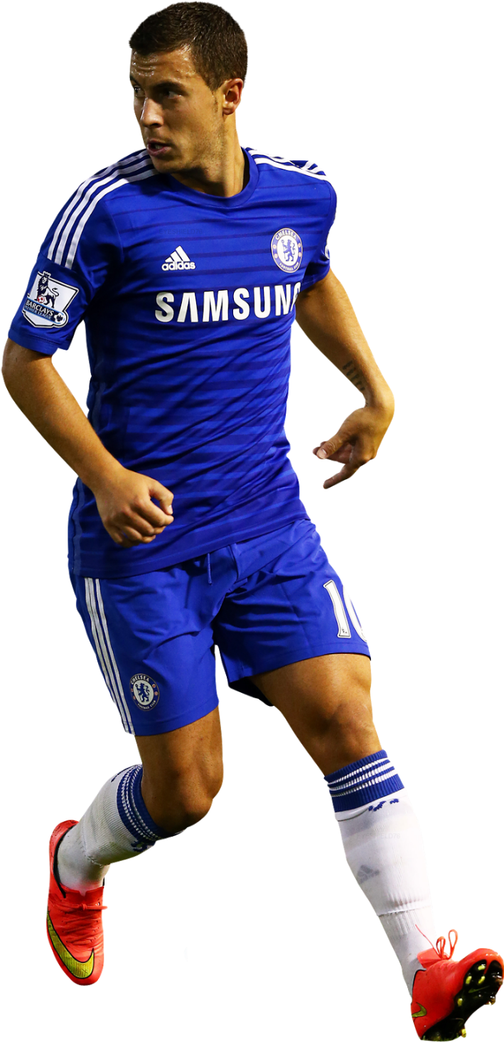 Eden-hazard4 - Soccer Player (1000x1700), Png Download