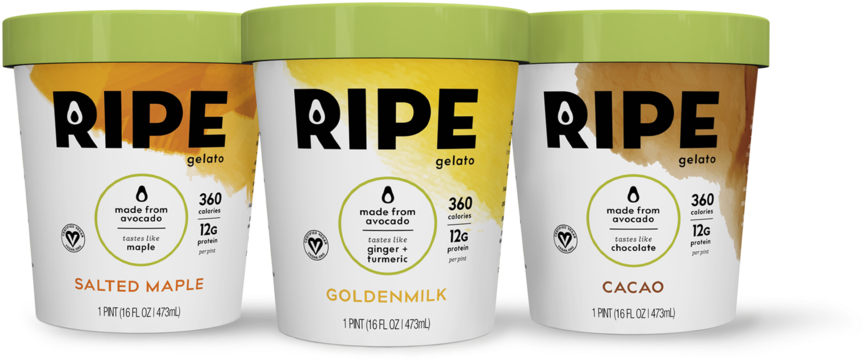 Ripe Gelato Website Image (1000x401), Png Download