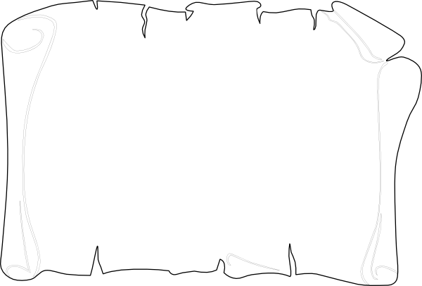 Treasure Map Outline - Treasure Map Png Black And White (600x406), Png Download