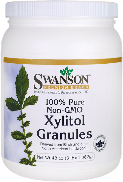Swanson 100% Pure Non-gmo Xylitol Granules 48 Oz ( - Best Collagen Hydrolysate Powder (650x650), Png Download