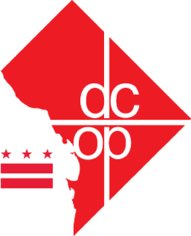 Op Logo Stars And Bars - Dc Office Of Planning (378x467), Png Download