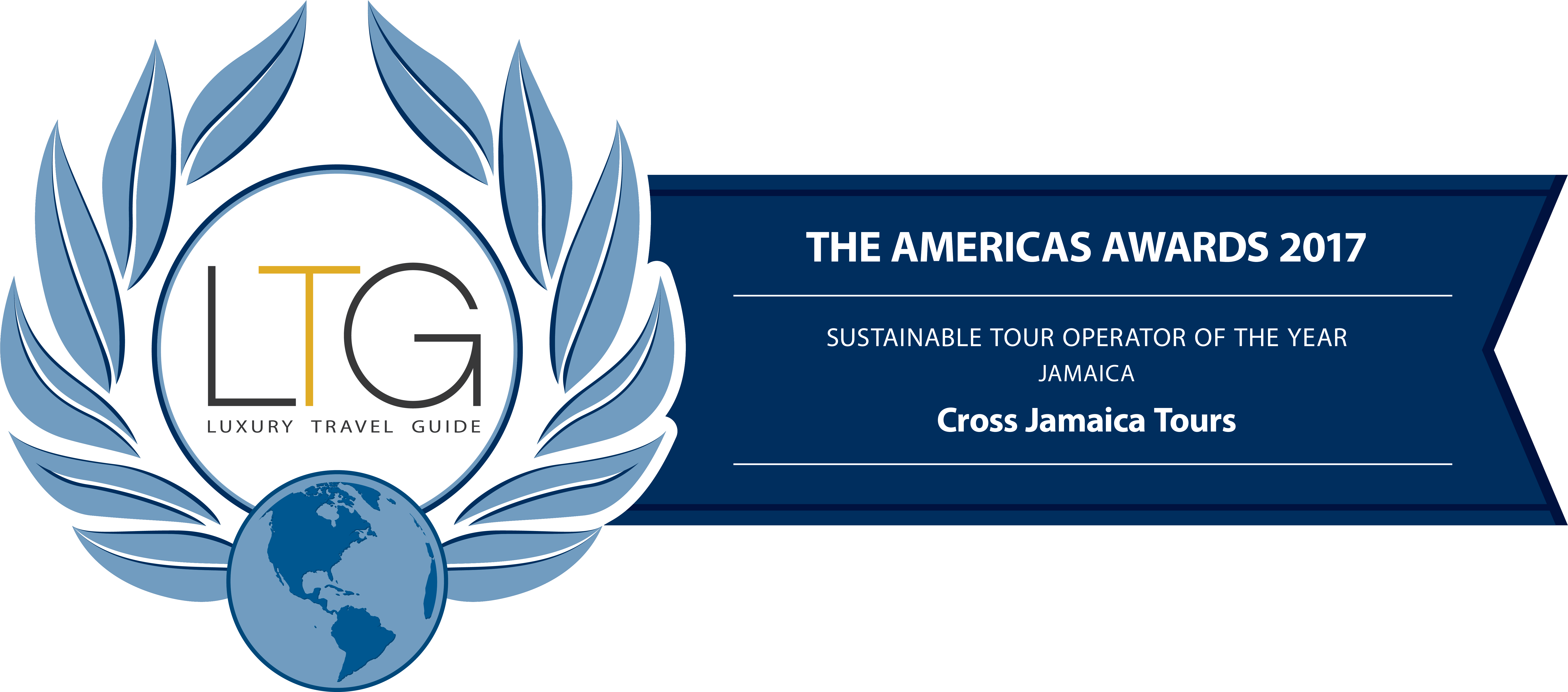 Winner Of Ltg Cross Jamaica Tours-01 - Luxury Travel Awards 2017 (8098x3687), Png Download