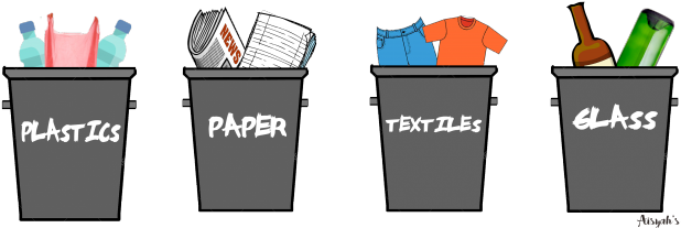 Whats In My Trash All 4 In A - Waste (632x221), Png Download