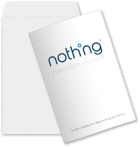 Nothing Starter Kit With Nothing Instruction Manual - Envelope (518x518), Png Download