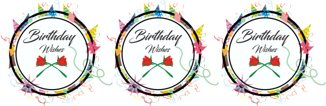 Birthday Wishes Hand Painted, Birthday Party Tags, - Birthday (640x640), Png Download