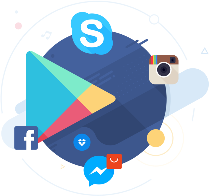 Mobile Antivirus - Apps Vs Chatbots (800x800), Png Download