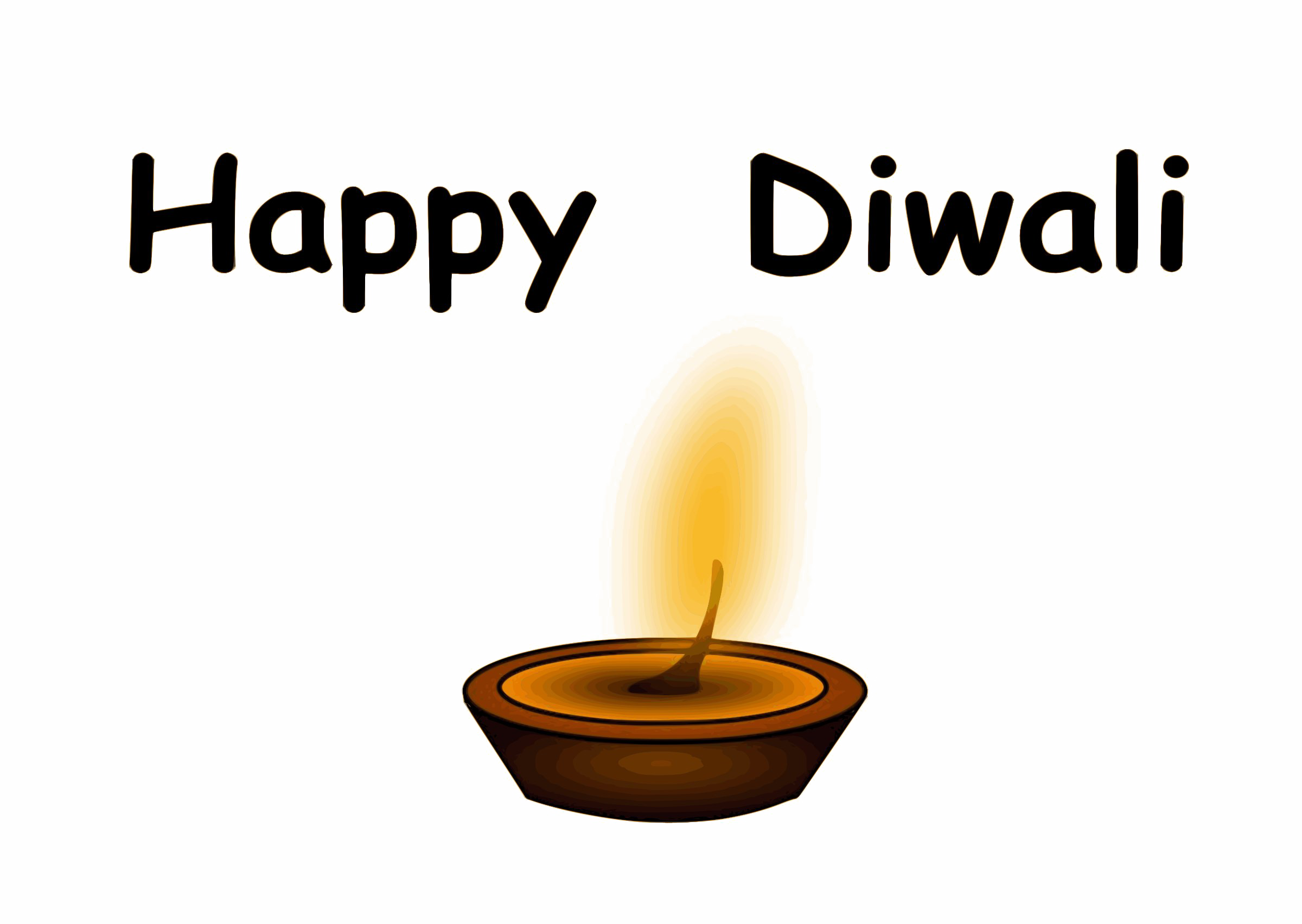 Happy Diwali Vector Free Png Image Photo - Happy Diwali Clip Art (2400x1704), Png Download