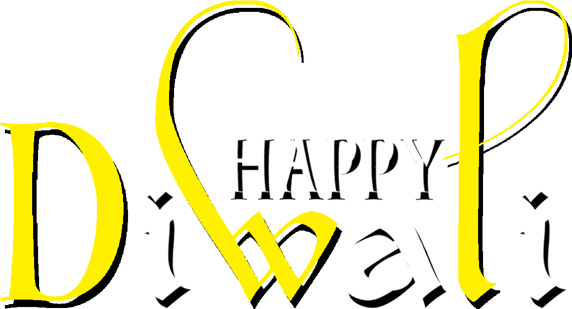 Happy Diwali Text Png - Calligraphy (2000x989), Png Download