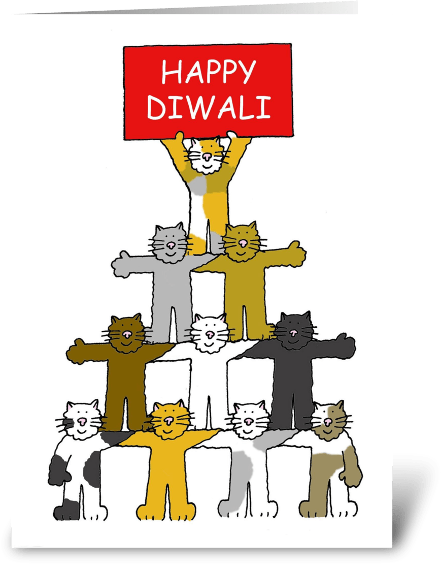 Happy Diwali Kittens Greeting Card - Wishing You A Speedy Recovery Ftom Hip Surgery (700x792), Png Download