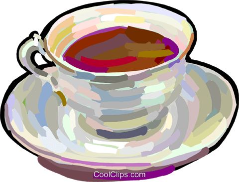 Cup Of Tea Royalty Free Vector Clip Art Illustration - Tea (480x365), Png Download