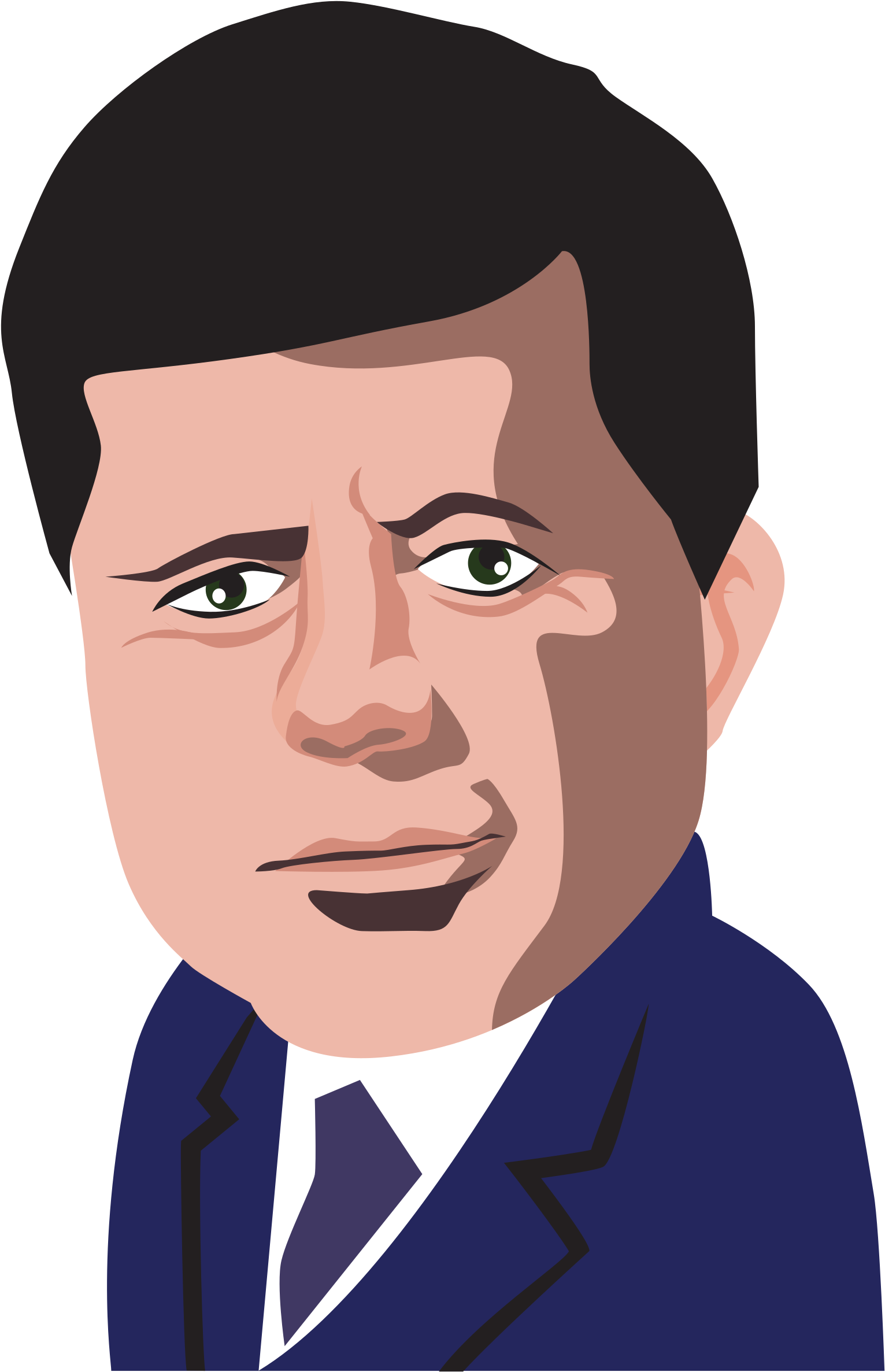 Polititian John Fitzgerald Kennedy Big Image Png - John F Kennedy Clip Art (1558x2400), Png Download