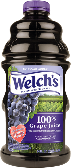 Last Week I Had The Opportunity To Try Welch's 100% - Welch's Grape Juice (260x600), Png Download