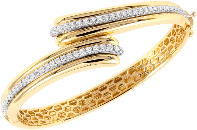 Kgb 116 18k Gold Bracelet - Bangle (700x700), Png Download