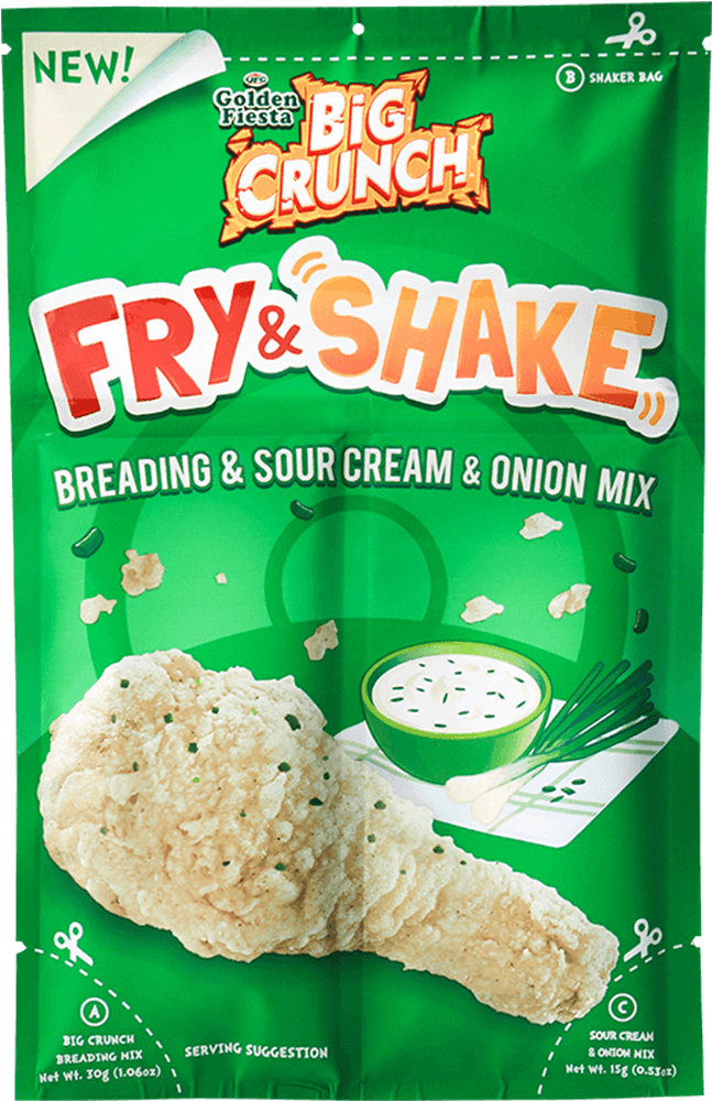 Fry And Shake - Golden Fiesta Big Crunch (866x1000), Png Download