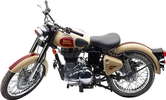 Royal Enfield Classic 500 Silver (600x463), Png Download