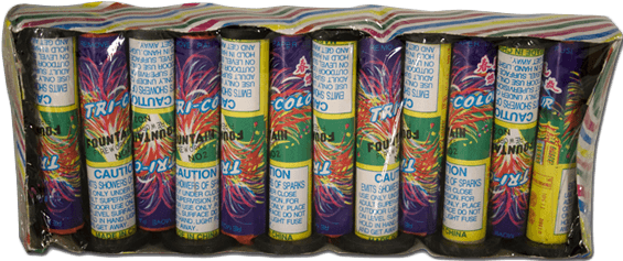 Tri-color Fountain - Palm Trees (565x603), Png Download