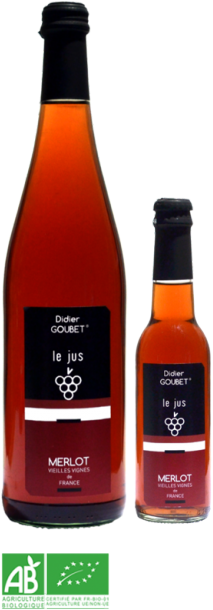 Grape Juice Bio Varietal Merlot Didier Goubet Le Jus - Juice (408x632), Png Download