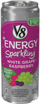 Sparkling White Grape Raspberry - V8 Energy Pomegranate Blueberry (400x400), Png Download