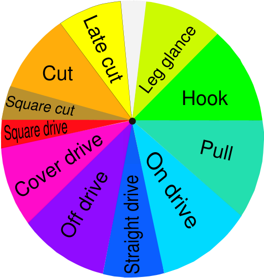 Laws Of Cricket - Cricket Batting Strokes (545x600), Png Download