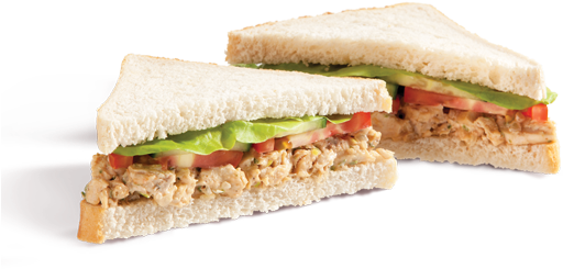 Tuna Sandwich Png - Chicken Sandwich Png (546x326), Png Download