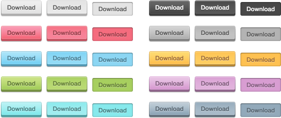 3d Web Buttons طرح لایه باز دکمه‌های سه بعدی دلپذیر - Web Button Psd (561x240), Png Download