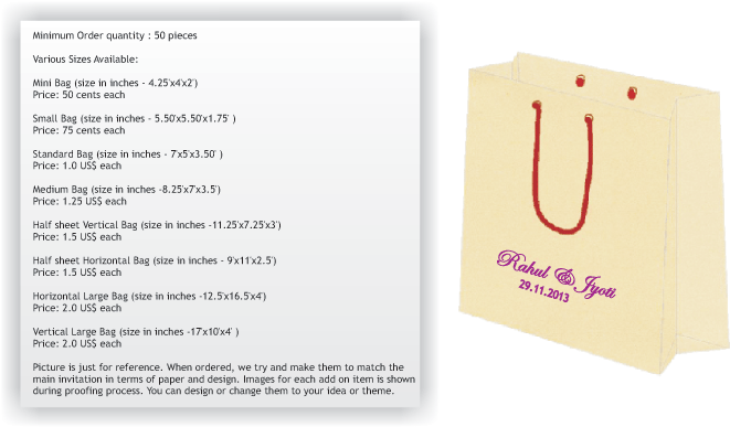 Hindu Wedding Card - Bag (680x419), Png Download