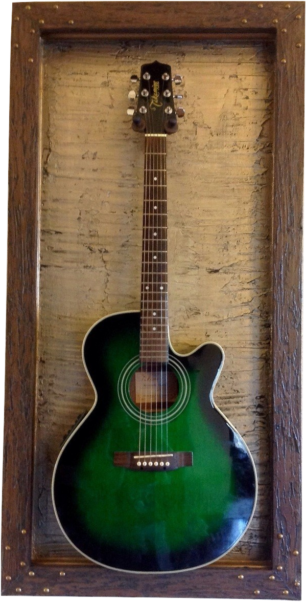 Guitar Display Case, Shadow Box, Guitar Mount, Guitar - Guitar (655x1280), Png Download