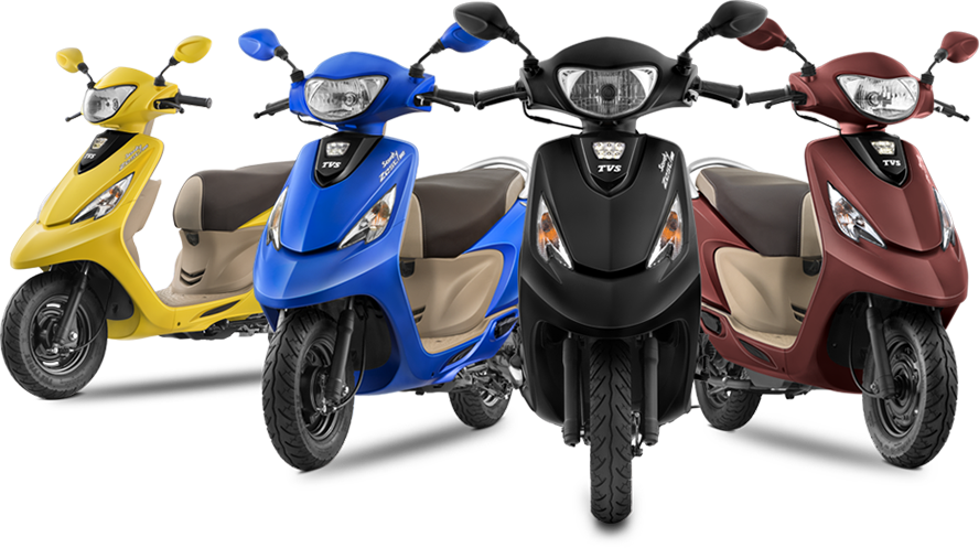 Bikes - Tvs Scooty (888x497), Png Download
