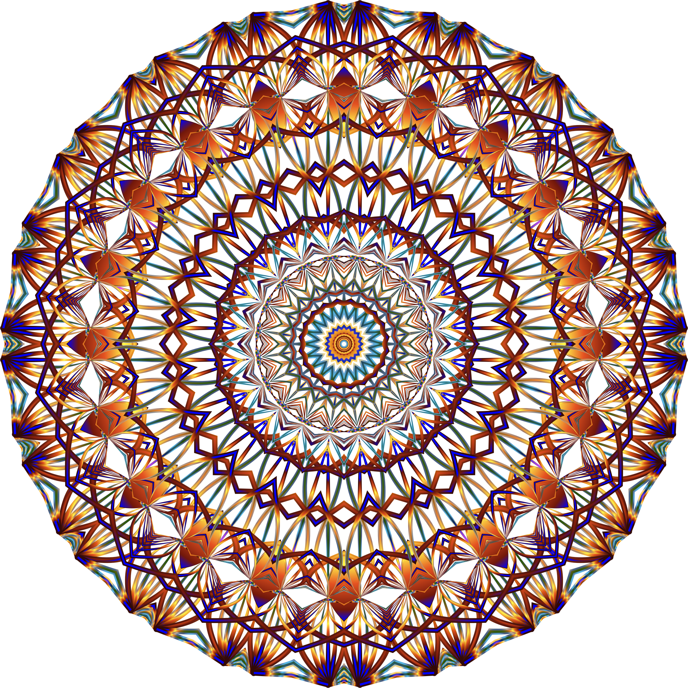 Png Transparent Download Mandala Clipart Round Line - Mehndi (2310x2310), Png Download