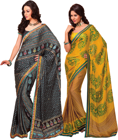 Javascript Slider - Sarees Models Png (565x588), Png Download