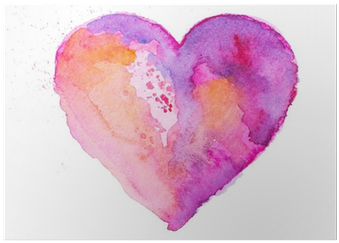 Love, Relationship, Art, Painting Poster • Pixers® - Manchas Corazon Png (400x400), Png Download