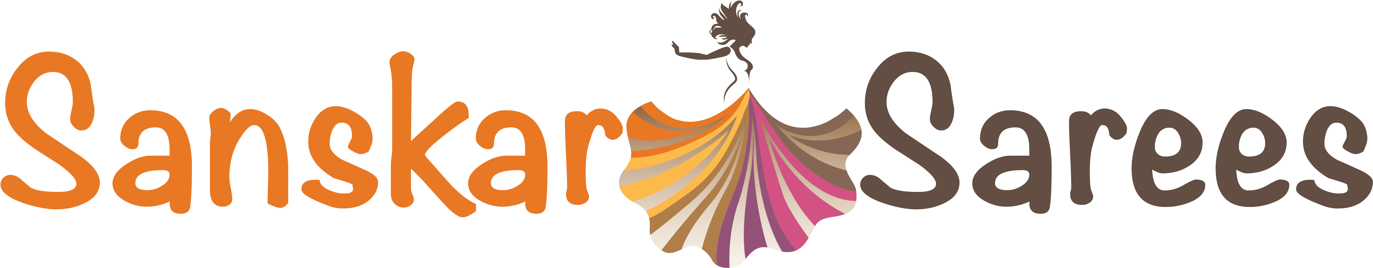 Sanskar Sarees Sanskar Sarees - Sanskar Saree Logo (5200x1200), Png Download