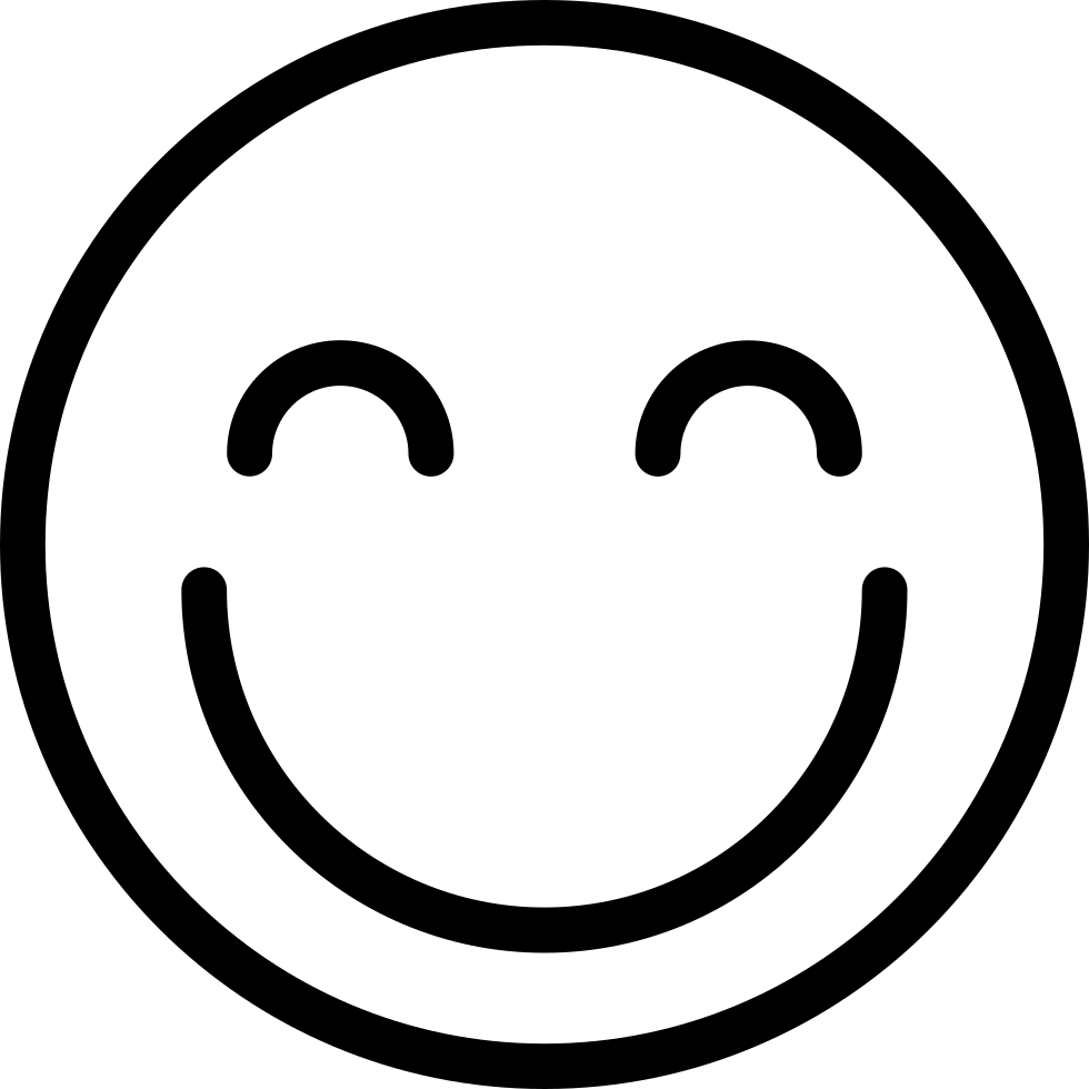 Happy Smiley Streamline - Download Vector Emoticon Png File (980x980), Png Download