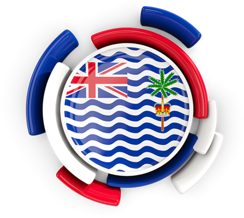 Round Flag With Pattern - Graphics And More The British Indian Ocean Territory (640x480), Png Download