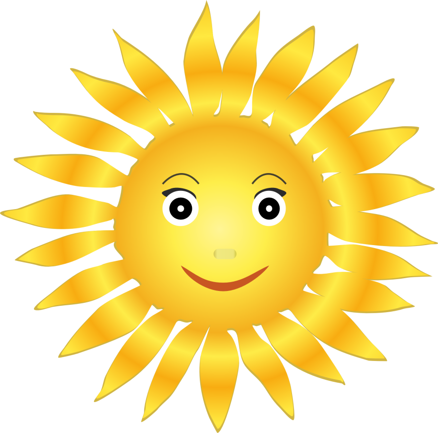Yellow Rays Png - Sun Clipart (888x878), Png Download
