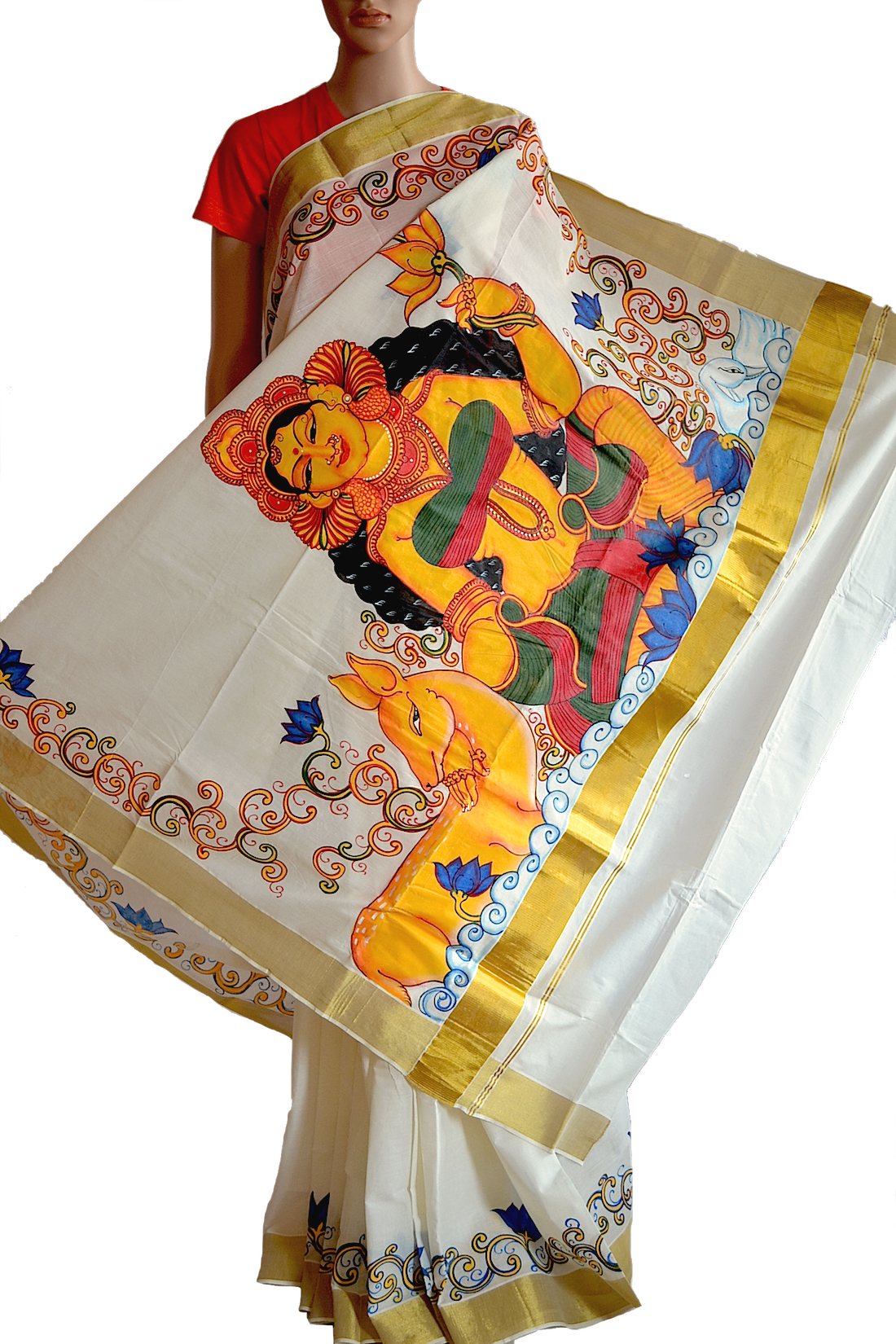 This Is Another Beautiful - Kerala Sari (1100x1650), Png Download